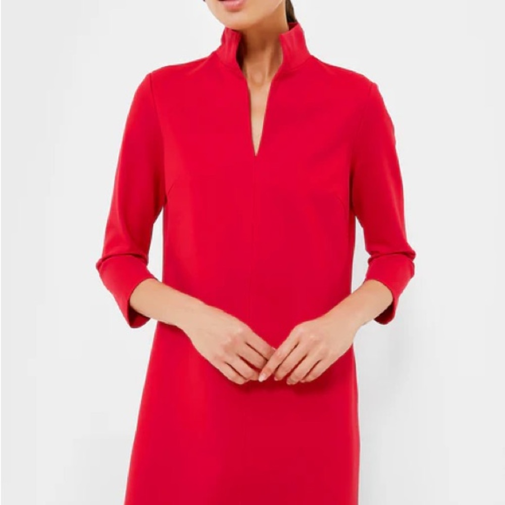Tuckernuck RED PONTE CLIFTON DRESS. Xs, NWOT